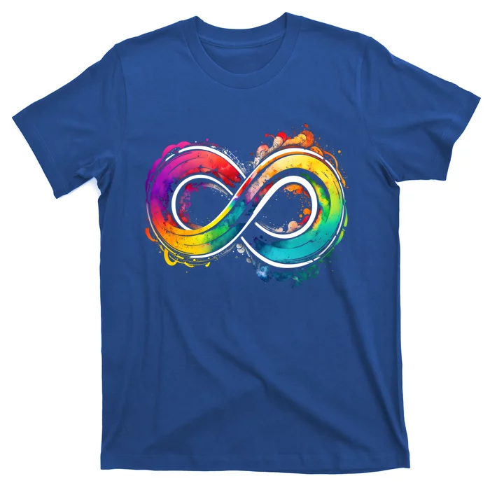 Neurodiversity Infinity Autism Awareness Rainbow Colorful Gift T-Shirt