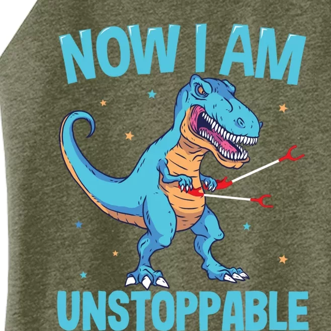 Now I Am Unstoppable Funny Trex Women’s Perfect Tri Rocker Tank