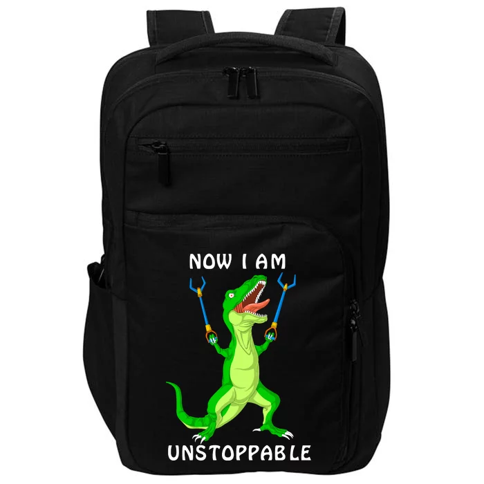 Now I Am Unstoppable Dinosaur Impact Tech Backpack