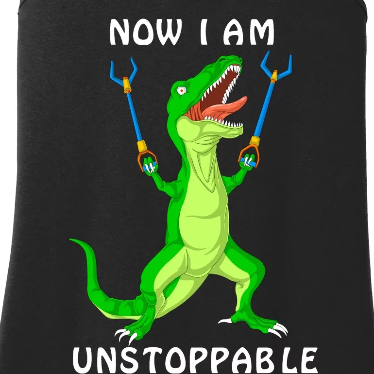 Now I Am Unstoppable Dinosaur Ladies Essential Tank