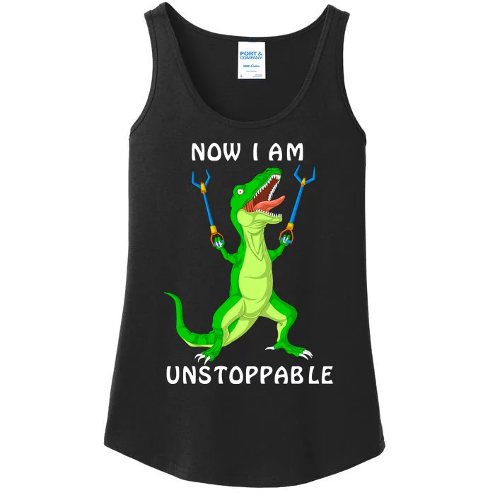 Now I Am Unstoppable Dinosaur Ladies Essential Tank