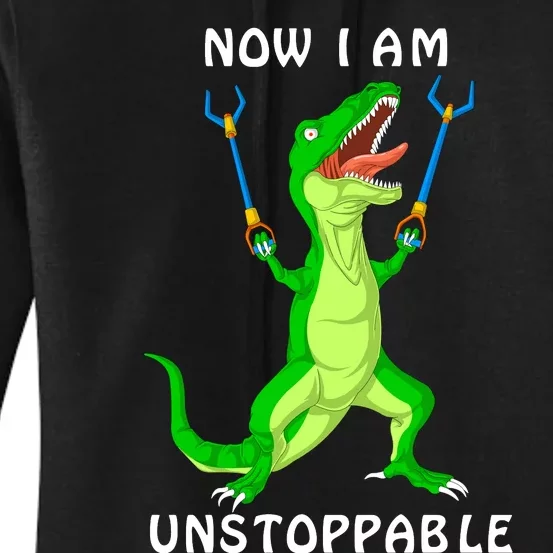 Now I Am Unstoppable Dinosaur Women's Pullover Hoodie