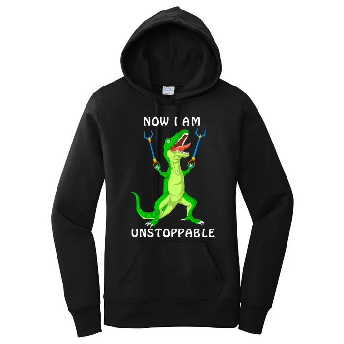 Now I Am Unstoppable Dinosaur Women's Pullover Hoodie