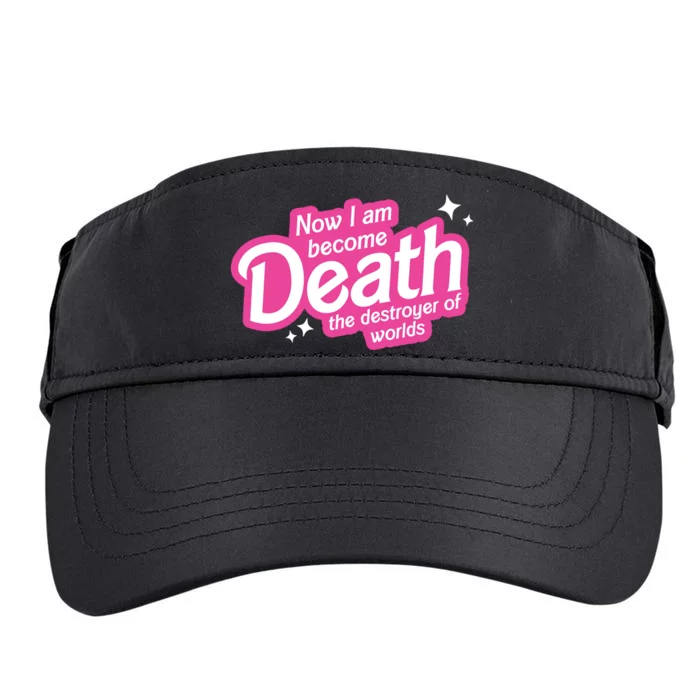 Now I Am Become Death The Destroyer Of Worlds Adult Drive Performance Visor