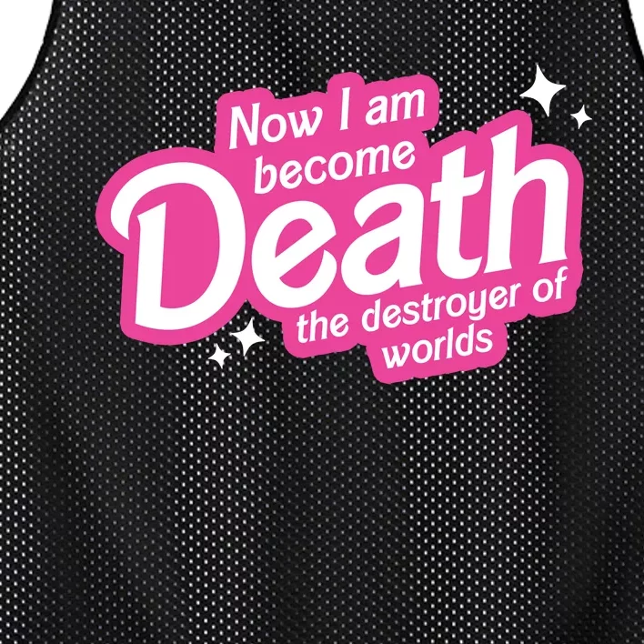 Now I Am Become Death The Destroyer Of Worlds Mesh Reversible Basketball Jersey Tank