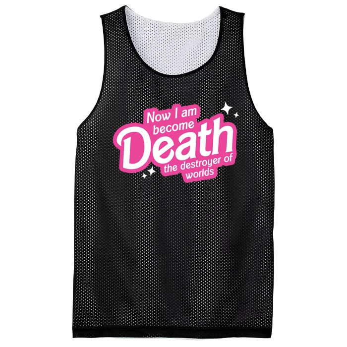 Now I Am Become Death The Destroyer Of Worlds Mesh Reversible Basketball Jersey Tank