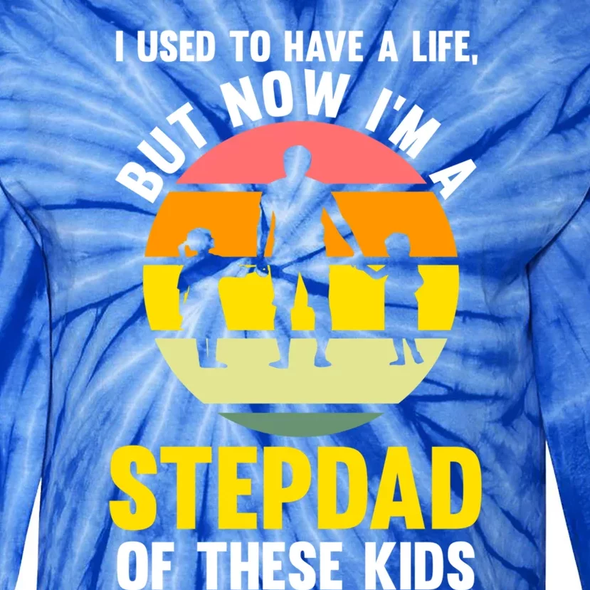 Now I'm A Stepdad Of These Stepdad Gift Tie-Dye Long Sleeve Shirt