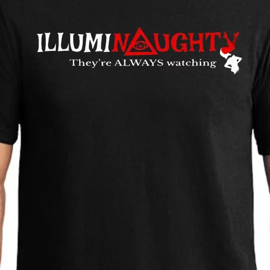 Naughty Illuminati All Seeing Eye Pyramid Conspiracy Pajama Set