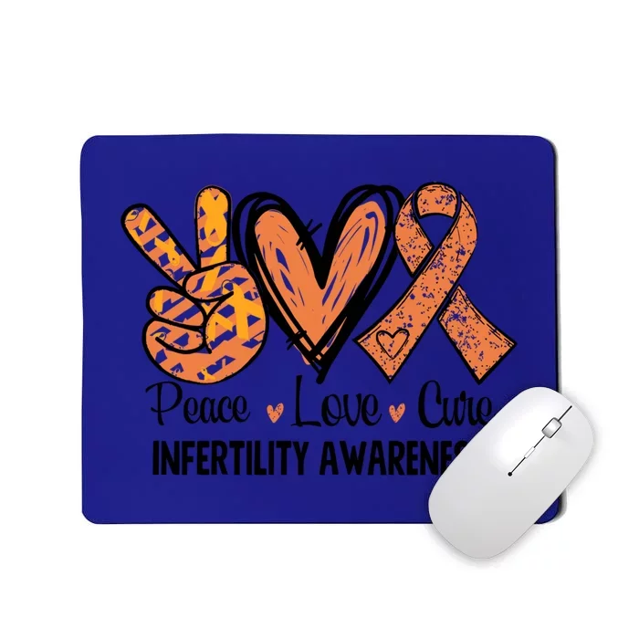 National Infertility Awareness Week Peace Love Cure Gift Mousepad