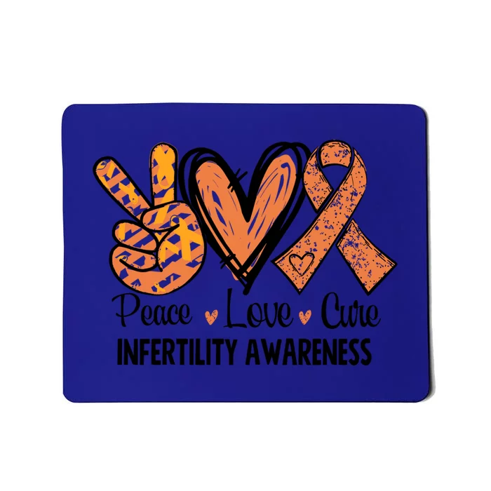 National Infertility Awareness Week Peace Love Cure Gift Mousepad