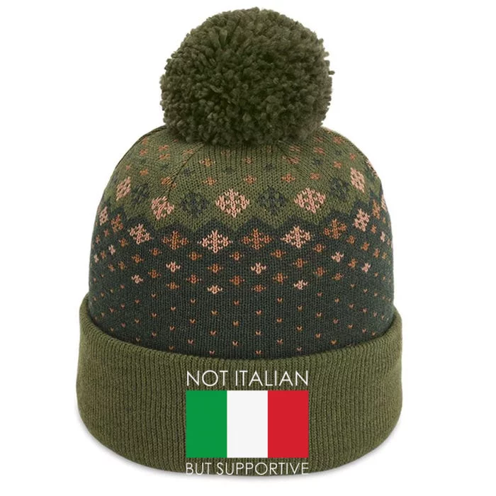 Not Italian But Supportive The Baniff Cuffed Pom Beanie