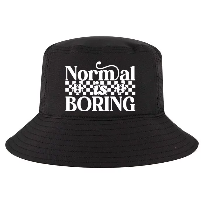 Normal Is Boring Autism Awareness Day Cool Comfort Performance Bucket Hat