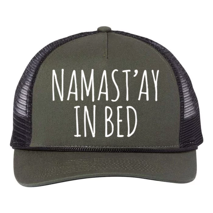 Namaste In Bed Retro Rope Trucker Hat Cap