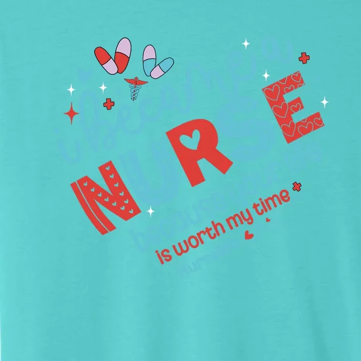 Nurse I Became A Nurse Because Your Life Is Worth My Time ChromaSoft Performance T-Shirt