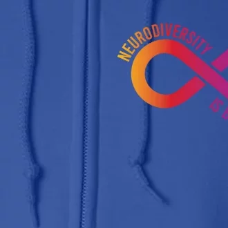 Neurodiversity Is Beautiful Autism Awareness Meaningful Gift Full Zip Hoodie