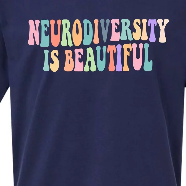 Neurodiversity Is Beautiful Autism Awareness Great Gift Sueded Cloud Jersey T-Shirt