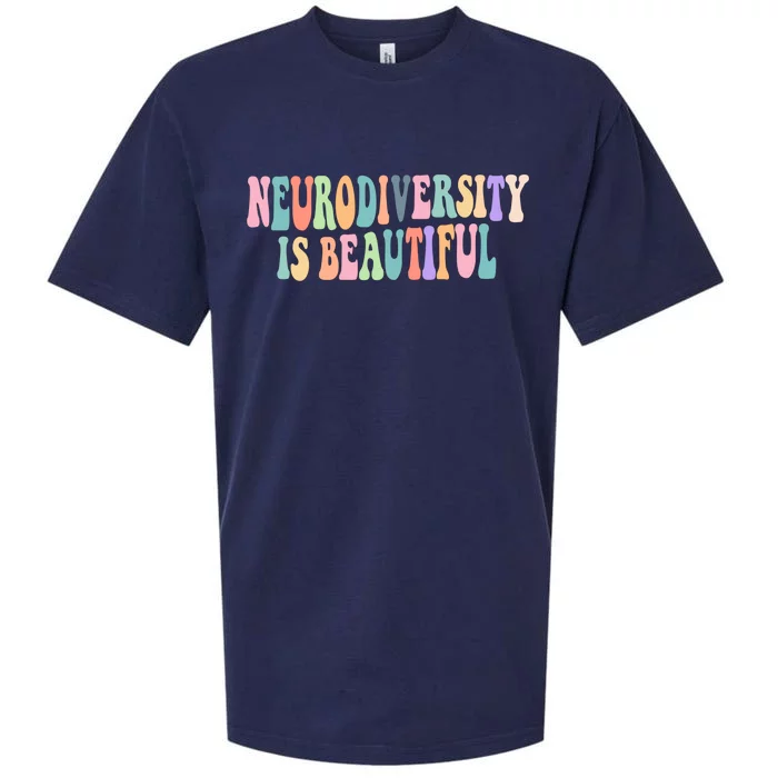 Neurodiversity Is Beautiful Autism Awareness Great Gift Sueded Cloud Jersey T-Shirt