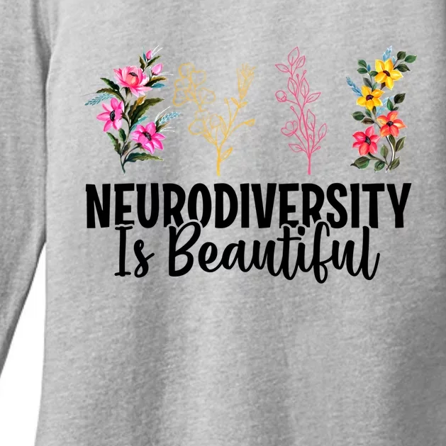 Neurodiversity Is Beautiful Autism Awareness Acceptance Gift Womens CVC Long Sleeve Shirt