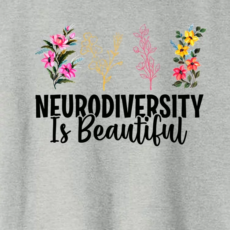 Neurodiversity Is Beautiful Autism Awareness Acceptance Gift Women's Crop Top Tee