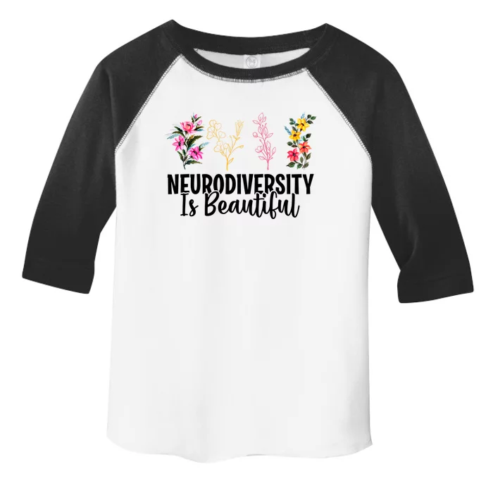 Neurodiversity Is Beautiful Autism Awareness Acceptance Gift Toddler Fine Jersey T-Shirt