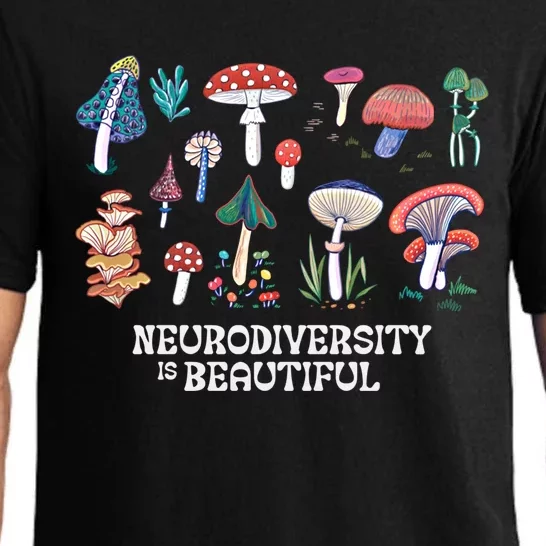 Neurodiversity Is Beautiful Mushroom Autism Awareness Outfit Gift Pajama Set