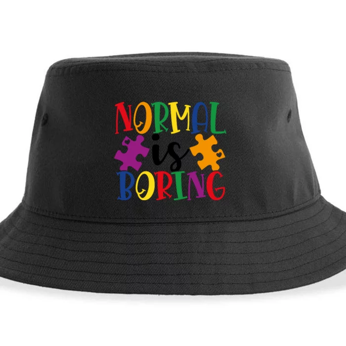 Normal Is Boring Sustainable Bucket Hat