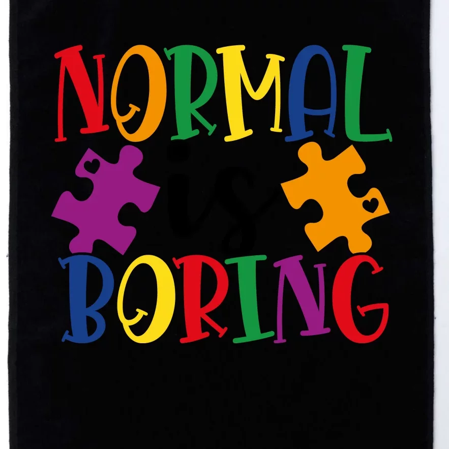 Normal Is Boring Platinum Collection Golf Towel