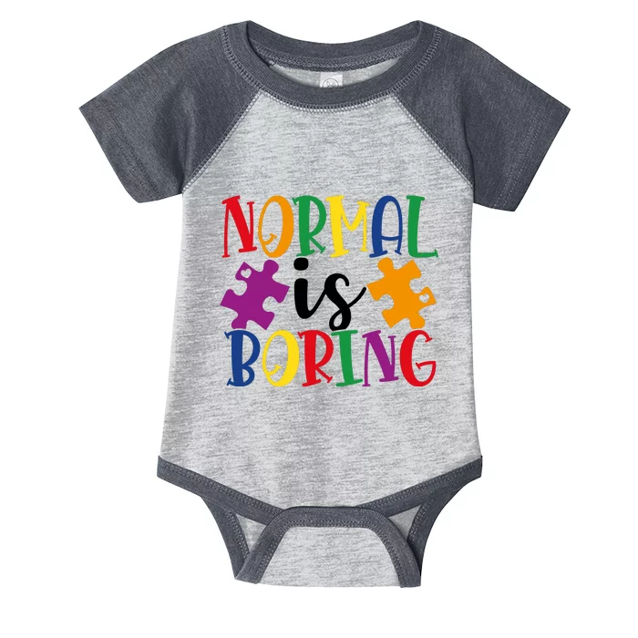 Normal Is Boring Infant Baby Jersey Bodysuit