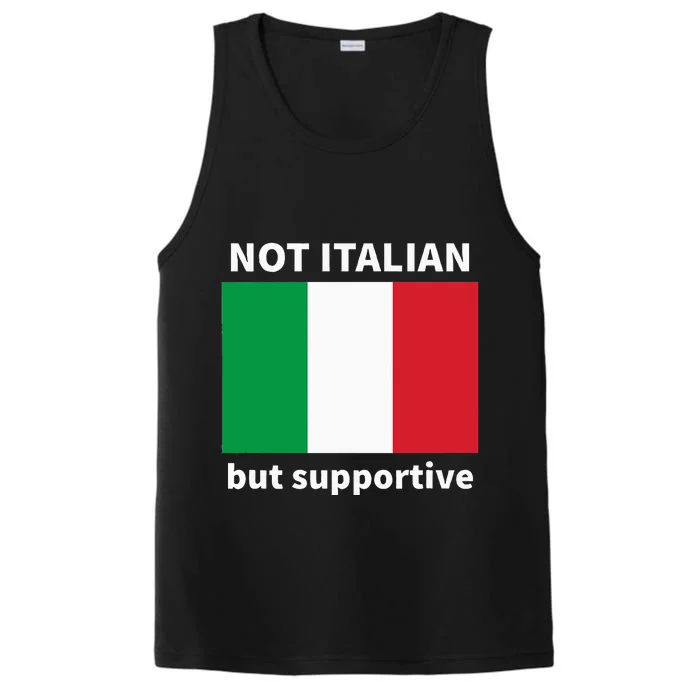 Not Italian But Supportive Performance Tank