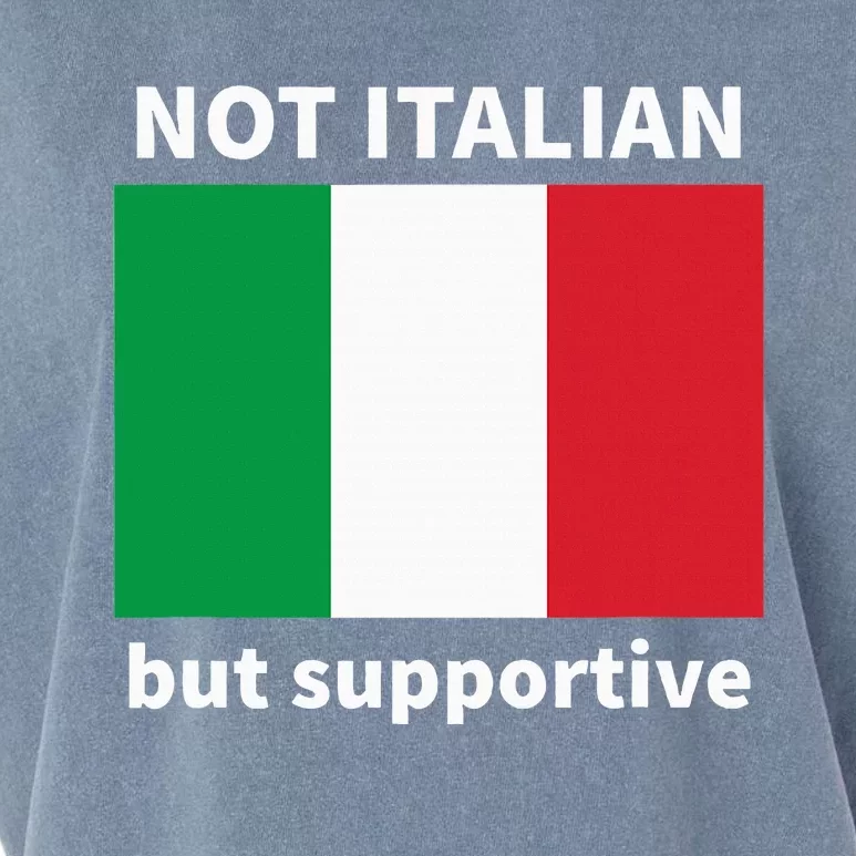 Not Italian But Supportive Garment-Dyed Women's Muscle Tee