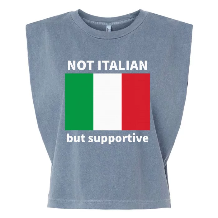 Not Italian But Supportive Garment-Dyed Women's Muscle Tee