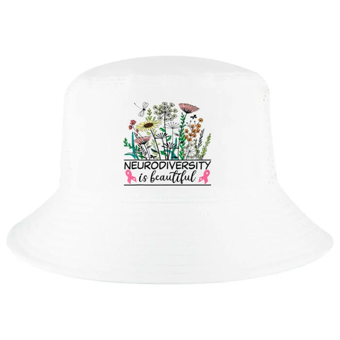 Neurodiversity Is Beautiful Autism Awareness Gift Cool Comfort Performance Bucket Hat