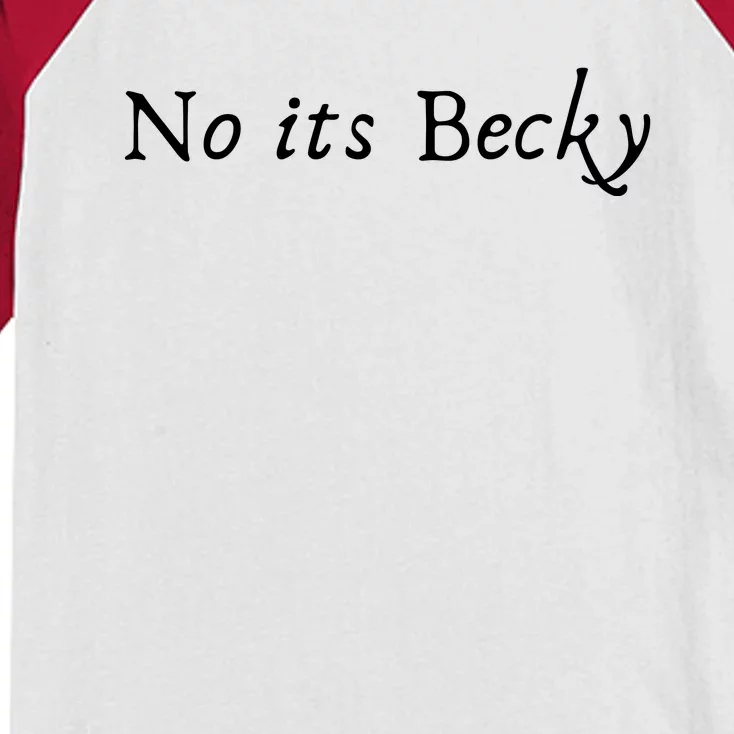 No Its Becky Kids Colorblock Raglan Jersey