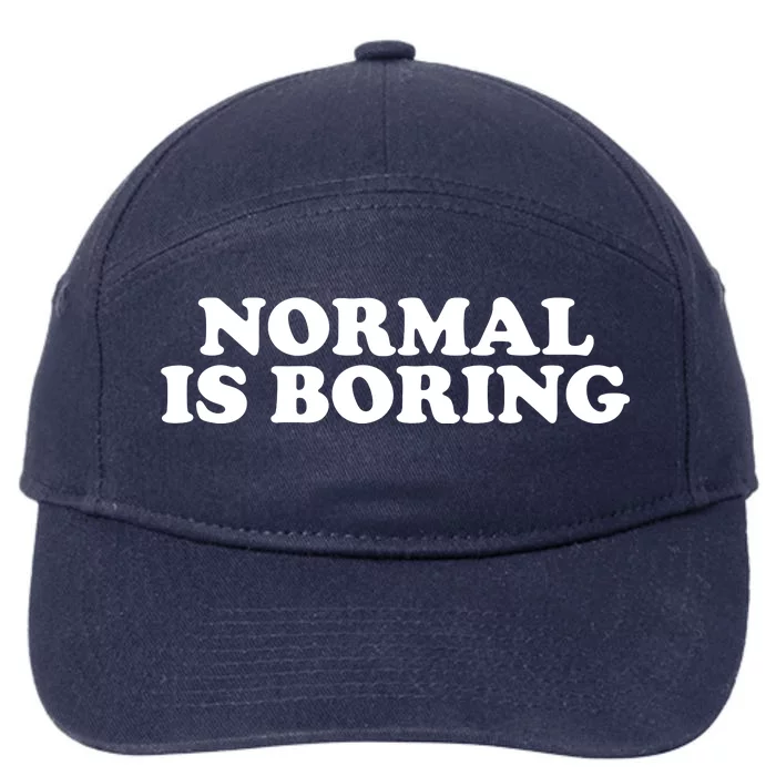 Normal Is Boring 7-Panel Snapback Hat