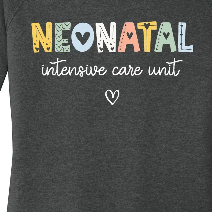 Neonatal Intensive Care Unit NICU Nurse Women's Perfect Tri Tunic Long Sleeve Shirt