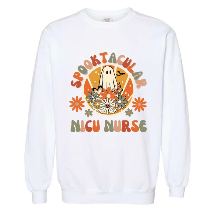 Neonatal Intensive Care Halloween Nursing NICU ICU Nurse Garment-Dyed Sweatshirt