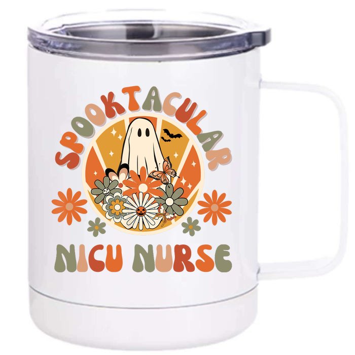 Neonatal Intensive Care Halloween Nursing NICU ICU Nurse Front & Back 12oz Stainless Steel Tumbler Cup