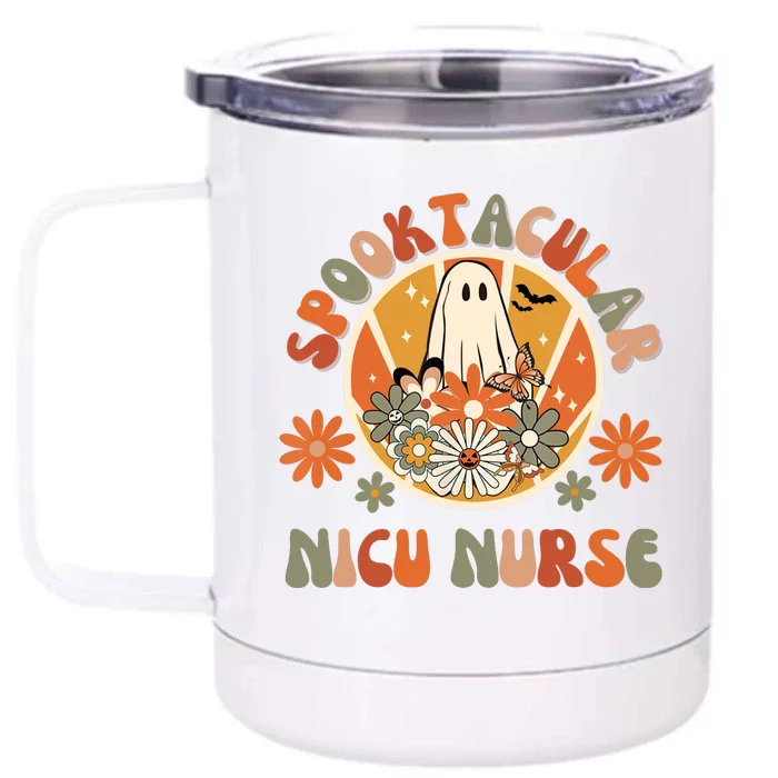 Neonatal Intensive Care Halloween Nursing NICU ICU Nurse Front & Back 12oz Stainless Steel Tumbler Cup