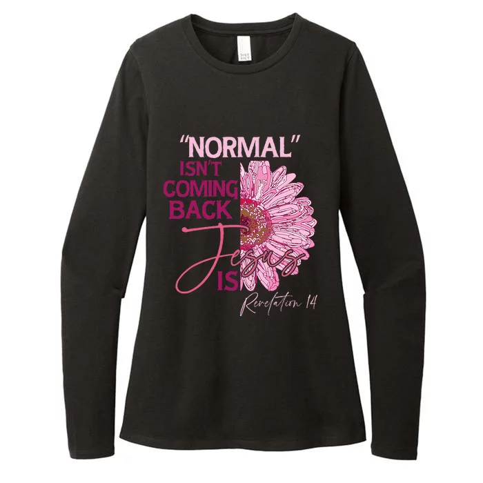 Normal Isnt Coming Back Jesus Is Womens CVC Long Sleeve Shirt