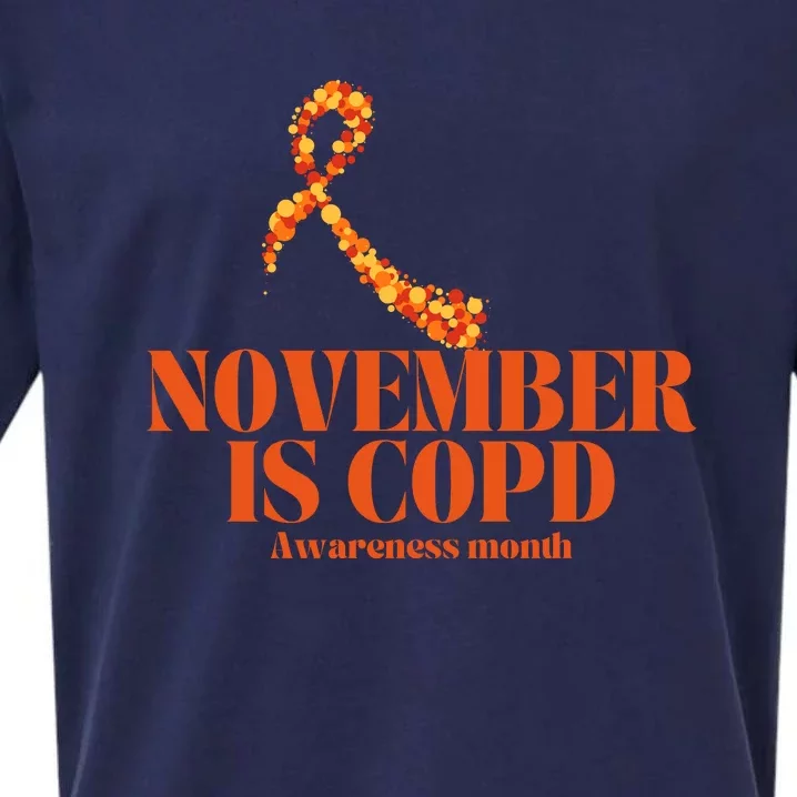 November Is Copd Awareness Month Sueded Cloud Jersey T-Shirt