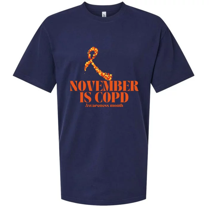 November Is Copd Awareness Month Sueded Cloud Jersey T-Shirt