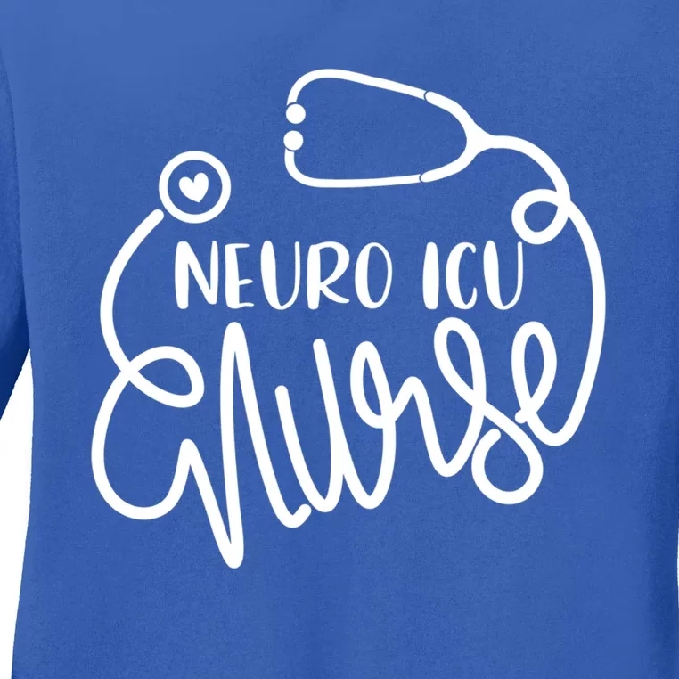 Neurology Intensive Care Nurse Neuroscience Neuro Icu Nurse Gift Ladies Long Sleeve Shirt