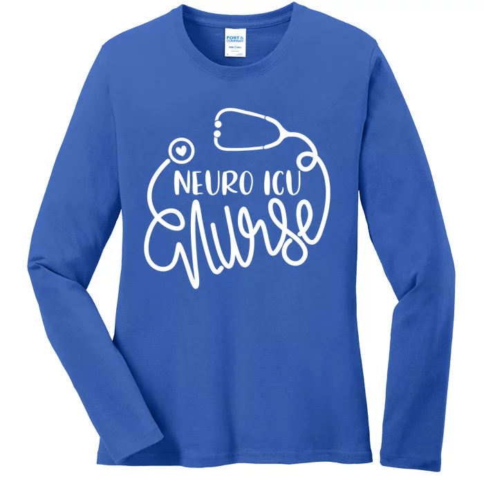 Neurology Intensive Care Nurse Neuroscience Neuro Icu Nurse Gift Ladies Long Sleeve Shirt