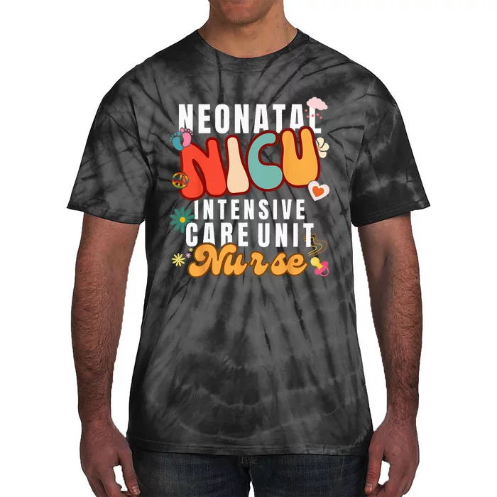 Neonatal Intensive Care Unit NICU Nurse for NICU Nurse Squad Tie-Dye T-Shirt