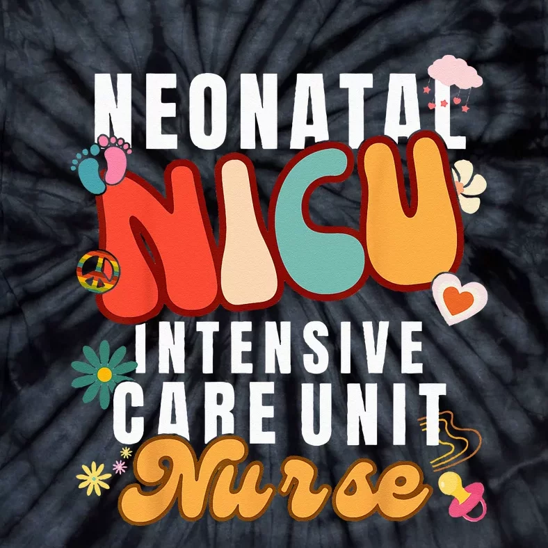 Neonatal Intensive Care Unit NICU Nurse for NICU Nurse Squad Tie-Dye T-Shirt