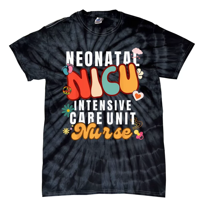 Neonatal Intensive Care Unit NICU Nurse for NICU Nurse Squad Tie-Dye T-Shirt