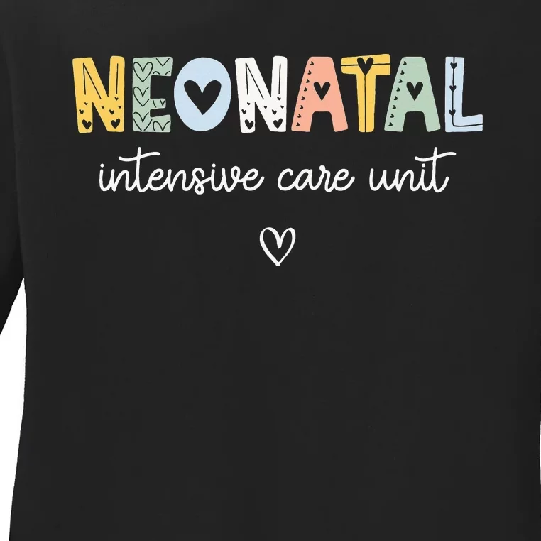 Neonatal Intensive Care Unit NICU Nurse Ladies Long Sleeve Shirt