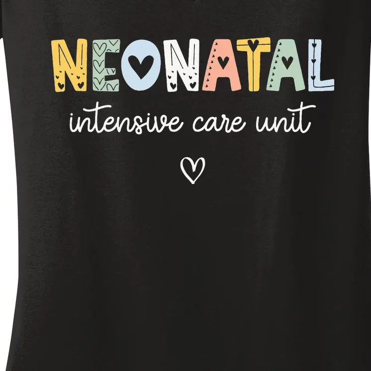 Neonatal Intensive Care Unit NICU Nurse Women's V-Neck T-Shirt