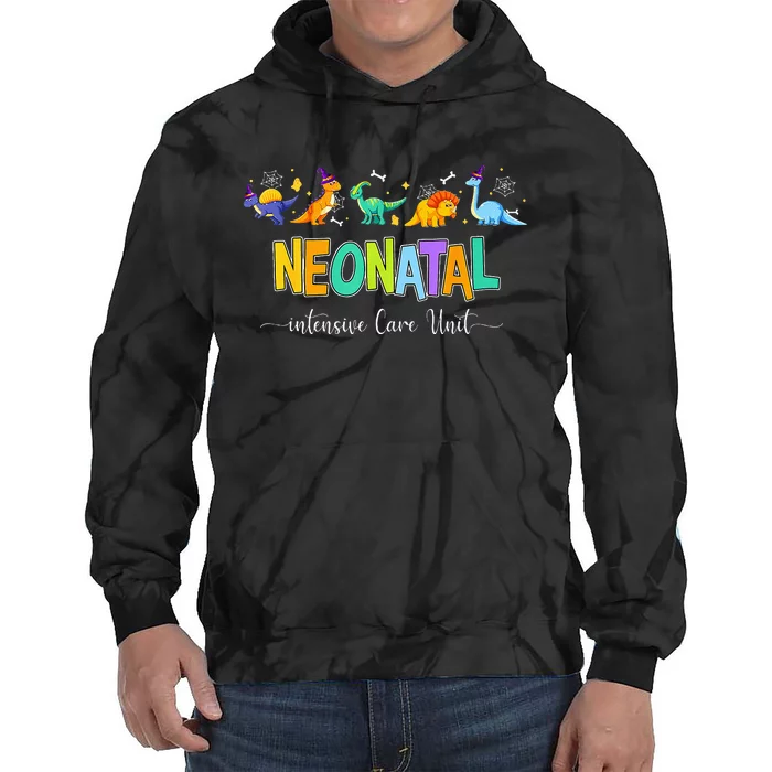 Neonatal Intensive Care Unit NICU Nurse Funny Halloween Tie Dye Hoodie