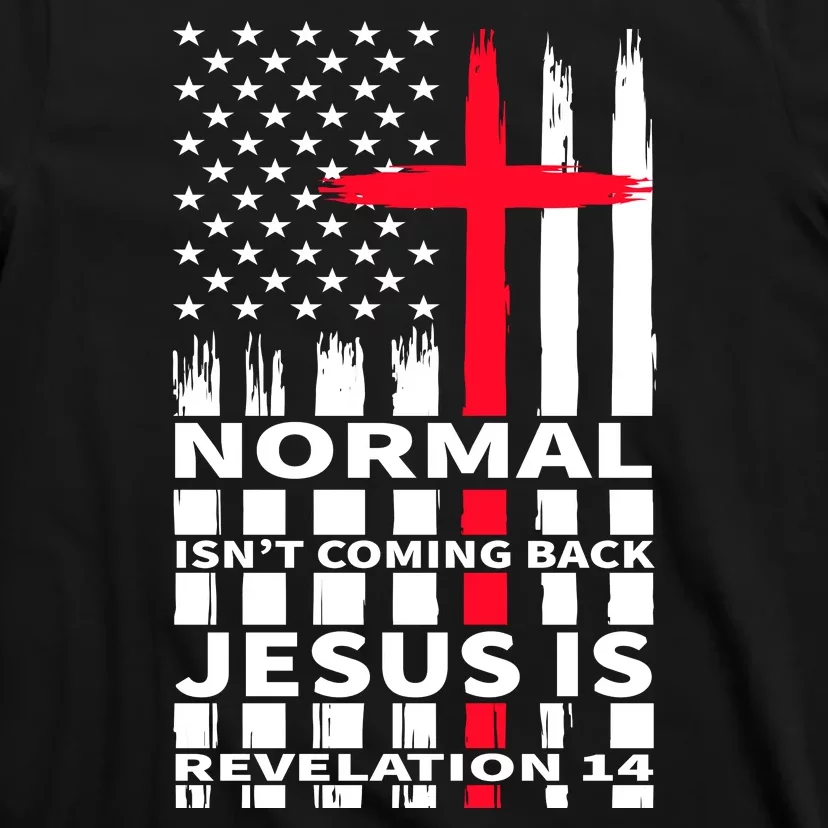 Norman Isnt Coming Back Jesus Is Revelation 14 Christ Christianity T-Shirt